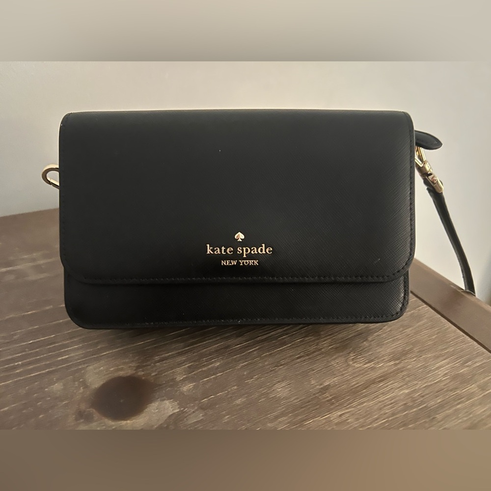 NWT - Kate Spade Elegant Black Crossbody Bag